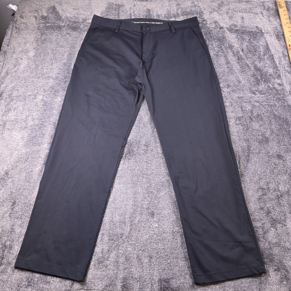 Rhone Commuter Classic‎ Pants Mens 34X28 Black Performance Golf Chino
